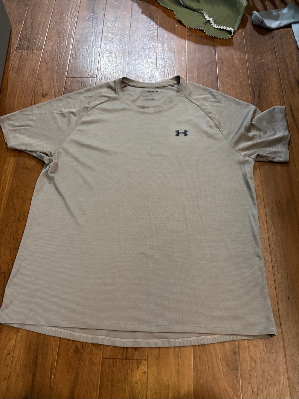 Under Armour Men’s Short Sleeve Athletic Tee — Light Beige